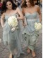 Empire Sweetheart Long Tulle Wedding Party Dresses Bridesmaid Dresses 99601081