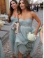 Empire Sweetheart Long Tulle Wedding Party Dresses Bridesmaid Dresses 99601081
