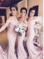 Trumpet/Mermaid Off-the-Shoulder Lace Wedding Party Dresses Bridesmaid Dresses 99601083