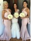 Trumpet/Mermaid Long Backless Wedding Party Dresses Bridesmaid Dresses 99601085