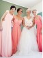 Cap-Sleeves Long Chiffon Wedding Party Dresses Bridesmaid Dresses 99601087
