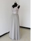 Floor-Length Cap-Sleeves Chiffon Lace Backless Wedding Party Dresses Bridesmaid Dresses 99601090