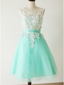 A-Line Short Blue White Lace Wedding Party Dresses Bridesmaid Dresses 99601093 A-Line Short Blue White Lace Wedding Party Dresses Bridesmaid Dresses 99601093