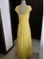 Cap-Sleeves Long Yellow Chiffon Wedding Party Dresses Bridesmaid Dresses 99601095