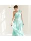 Mint Green Chiffon Long Wedding Guest Dresses Bridesmaid Dresses 99601099