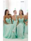Mint Green Chiffon Long Wedding Guest Dresses Bridesmaid Dresses 99601099