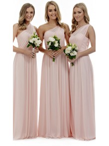 Long Pink One-Shoulder Floor-Length Wedding Guest Dresses Bridesmaid Dresses 99601101 Long Pink One-Shoulder Floor-Length Wedding Guest Dresses Bridesmaid Dresses 99601101