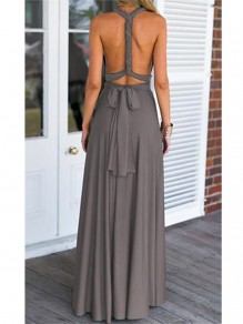 Grey V-Neck Chiffon Long Wedding Guest Dresses Bridesmaid Dresses 99601107 Grey V-Neck Chiffon Long Wedding Guest Dresses Bridesmaid Dresses 99601107