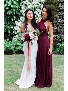 Criss Cross Halter Purple Long Chiffon Garden Farm Wedding Party Dresses Bridesmaid Dresses 99601108 Criss Cross Halter Purple Long Chiffon Garden Farm Wedding Party Dresses Bridesmaid Dresses 99601108