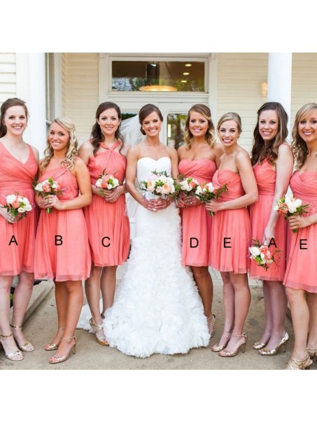 Short Chiffon Wedding Guest Dresses Bridesmaid Dresses 99601122