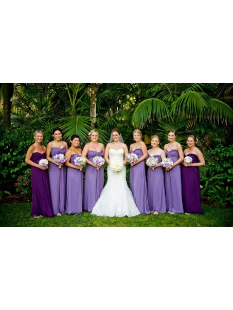 Empire Long Purple Country Wedding Guest Dresses Bridesmaid Dresses 99601155