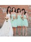 Mint Green Short Sweetheart Chiffon Wedding Guest Dresses Bridesmaid Dresses 99601160