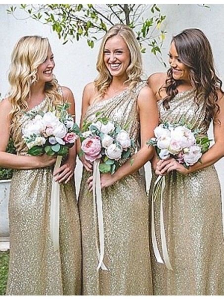 One-Shoulder Sequins Long Wedding Guest Dresses Bridesmaid Dresses 99601179 One-Shoulder Sequins Long Wedding Guest Dresses Bridesmaid Dresses 99601179