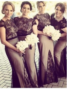 Cap Sleeves Lace Wedding Guest Dresses Bridesmaid Dresses 99601184