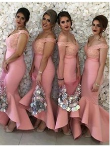 Mermaid Off-the-Shoulder Lace Wedding Guest Dresses Bridesmaid Dresses 99601185 Mermaid Off-the-Shoulder Lace Wedding Guest Dresses Bridesmaid Dresses 99601185