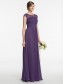 Long Purple Lace Chiffon Wedding Guest Dresses Bridesmaid Dresses 99601197