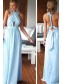 Long Blue Chiffon Wedding Guest Dresses Bridesmaid Dresses 99601200
