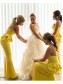 Mermaid Long Yellow Wedding Guest Dresses Bridesmaid Dresses 99601201