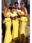 Mermaid Long Yellow Wedding Guest Dresses Bridesmaid Dresses 99601201