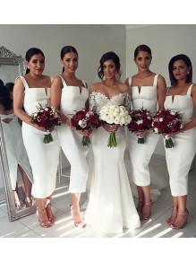 Tea Length Straps Sleeveless Wedding Guest Dresses Bridesmaid Dresses 99601205 Tea Length Straps Sleeveless Wedding Guest Dresses Bridesmaid Dresses 99601205