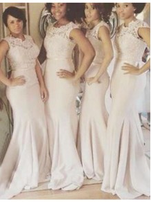 Mermaid Lace Bodice Long Wedding Guest Dresses Bridesmaid Dresses 99601210