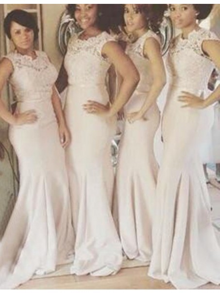 Mermaid Lace Bodice Long Wedding Guest Dresses Bridesmaid Dresses 99601210