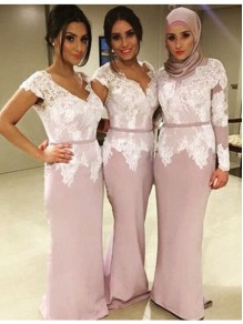 Cap Sleeves V-Neck Lace Bodice Long Wedding Guest Dresses Bridesmaid Dresses 99601213 Cap Sleeves V-Neck Lace Bodice Long Wedding Guest Dresses Bridesmaid Dresses 99601213