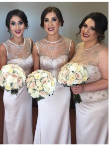 Mermaid Illusion Neckline Long Wedding Guest Dresses Bridesmaid Dresses 99601214 Mermaid Illusion Neckline Long Wedding Guest Dresses Bridesmaid Dresses 99601214