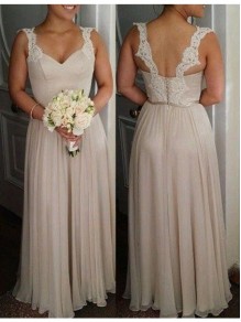 Long Lace Chiffon Wedding Guest Dresses Bridesmaid Dresses 99601215
