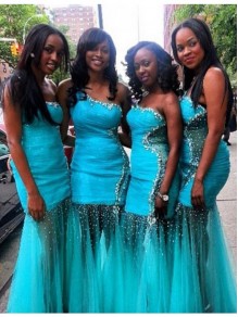 One-Shoulder Beaded Long Blue Wedding Guest Dresses Bridesmaid Dresses 99601216 One-Shoulder Beaded Long Blue Wedding Guest Dresses Bridesmaid Dresses 99601216