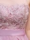 A-Line Lace Chiffon Illusion Neckline Long Wedding Guest Dresses Bridesmaid Dresses 99601219