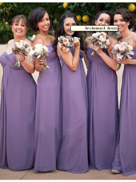 Empire Sweetheart Long Chiffon Plus Size Wedding Guest Dresses Bridesmaid Dresses 99601226