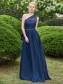 A-Line Long Navy Wedding Guest Dresses Bridesmaid Dresses 99601230