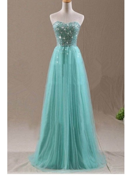 A-Line Sweetheart Beaded Long Wedding Guest Dresses Bridesmaid Dresses 99601234