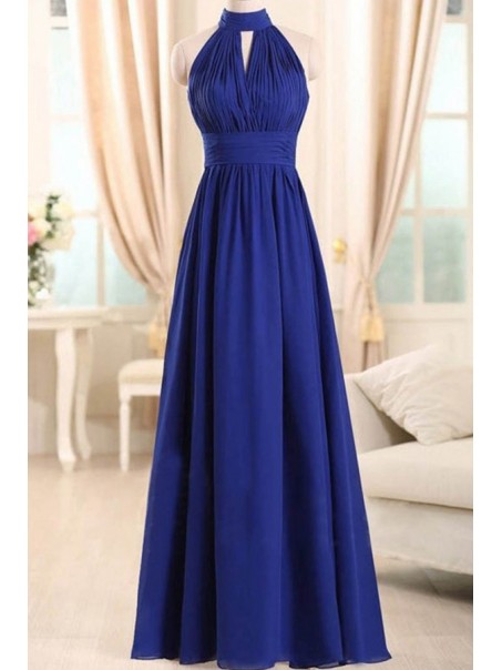Long Blue Chiffon Wedding Guest Dresses Bridesmaid Dresses 99601235