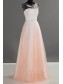 A-Line Illusion Neckline Long Wedding Guest Dresses Bridesmaid Dresses 99601236