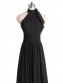 A-Line Halter Burgundy Chiffon Wedding Guest Dresses Bridesmaid Dresses 99601237