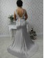 Long Silver Mermaid Lace Wedding Guest Dresses Bridesmaid Dresses 99601251