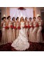 Mermaid Sequins Cap Sleeves Gold Wedding Guest Dresses Bridesmaid Dresses 99601264