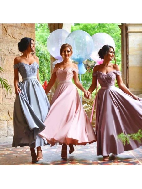 Lace Off-the-Shoulder Wedding Guest Dresses Bridesmaid Dresses 99601269