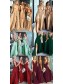 A-Line Floor Length V-Neck Long Pink Bridesmaid Dresses with Slit 99601277