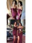 Mermaid Off-the-Shoulder Lace Long Bridesmaid Dresses with Slit 99601285