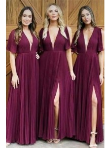 A-Line V-Neck Long Bridesmaid Dresses 99601294 A-Line V-Neck Long Bridesmaid Dresses 99601294