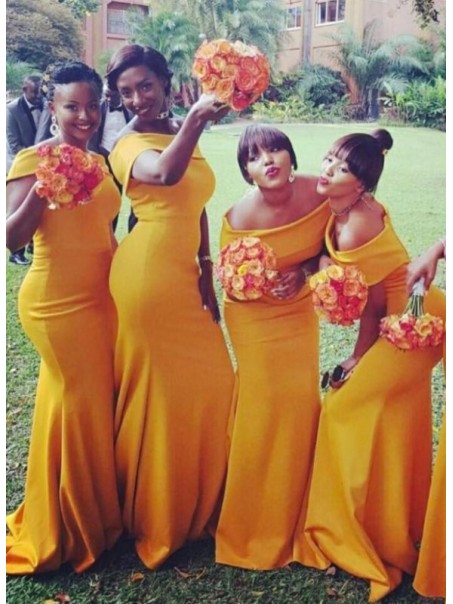 Mermaid Off-the-Shoulder Long Bridesmaid Dresses 99601309 Mermaid Off-the-Shoulder Long Bridesmaid Dresses 99601309