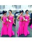 Mermaid One-Shoulder Beaded Long Bridesmaid Dresses 99601310