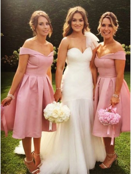 A-Line Short Off-the-Shoulder Bridesmaid Dresses 99601314 A-Line Short Off-the-Shoulder Bridesmaid Dresses 99601314