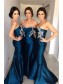 Mermaid Sweetheart Long Bridesmaid Dresses with Lace Appliques 99601327