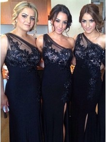 Sheath Off-the-Shoulder Navy Blue Long Bridesmaid Dresses 99601330 Sheath Off-the-Shoulder Navy Blue Long Bridesmaid Dresses 99601330