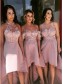 High Low Lace Bridesmaid Dresses 99601341