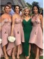 High Low Lace Bridesmaid Dresses 99601341